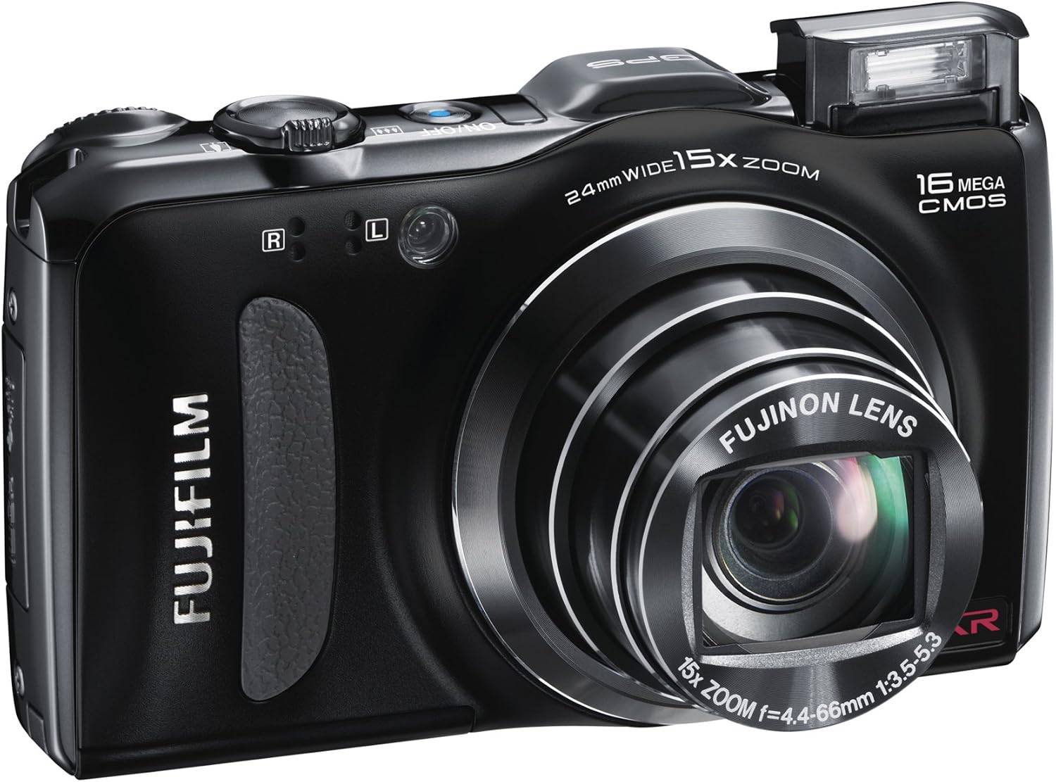Fujifilm FinePix F600EXR 16 MP Digital Camera with CMOS Sensor and 15x Optical Zoom (Black)