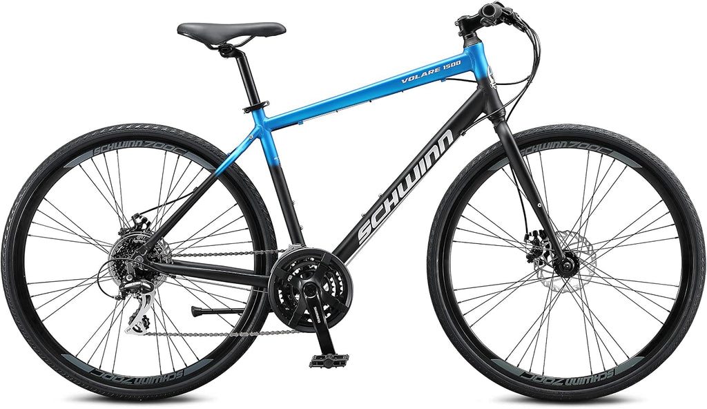 Schwinn Volare 1300 Road Bike, 700c Mens and Womens Bike, 14-Speed Drop Bar Road Bicycle, Aluminum Frame, Sport Tires, Fitness Seat, Alloy Caliper Brakes, Adult Bicycle