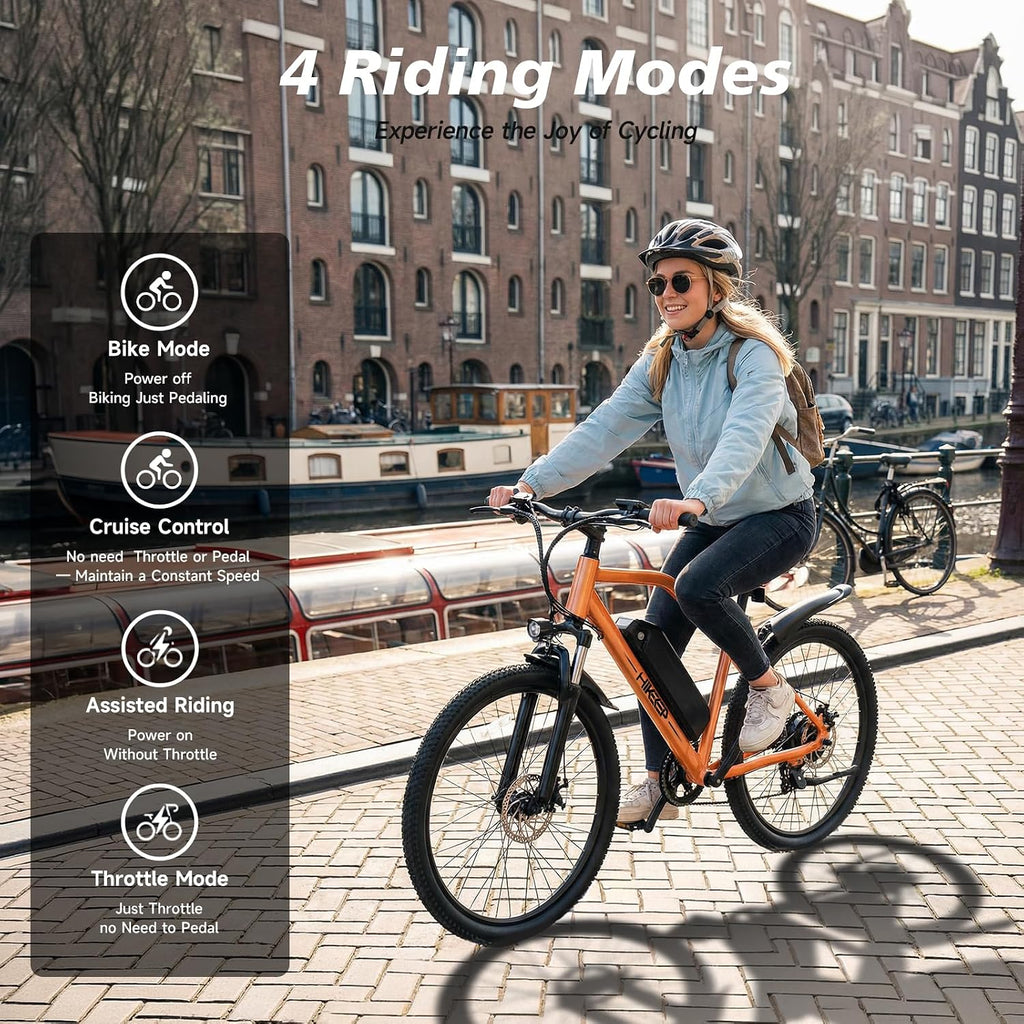 Electric Bike for Adults - 26' Ebike, 48V/7.8AH/15.6AH/25Ah Battery, 20-40MPH, Full Suspension, LCD Display, Adjustable Seat & Heavy-Duty 330lbs E-Bike