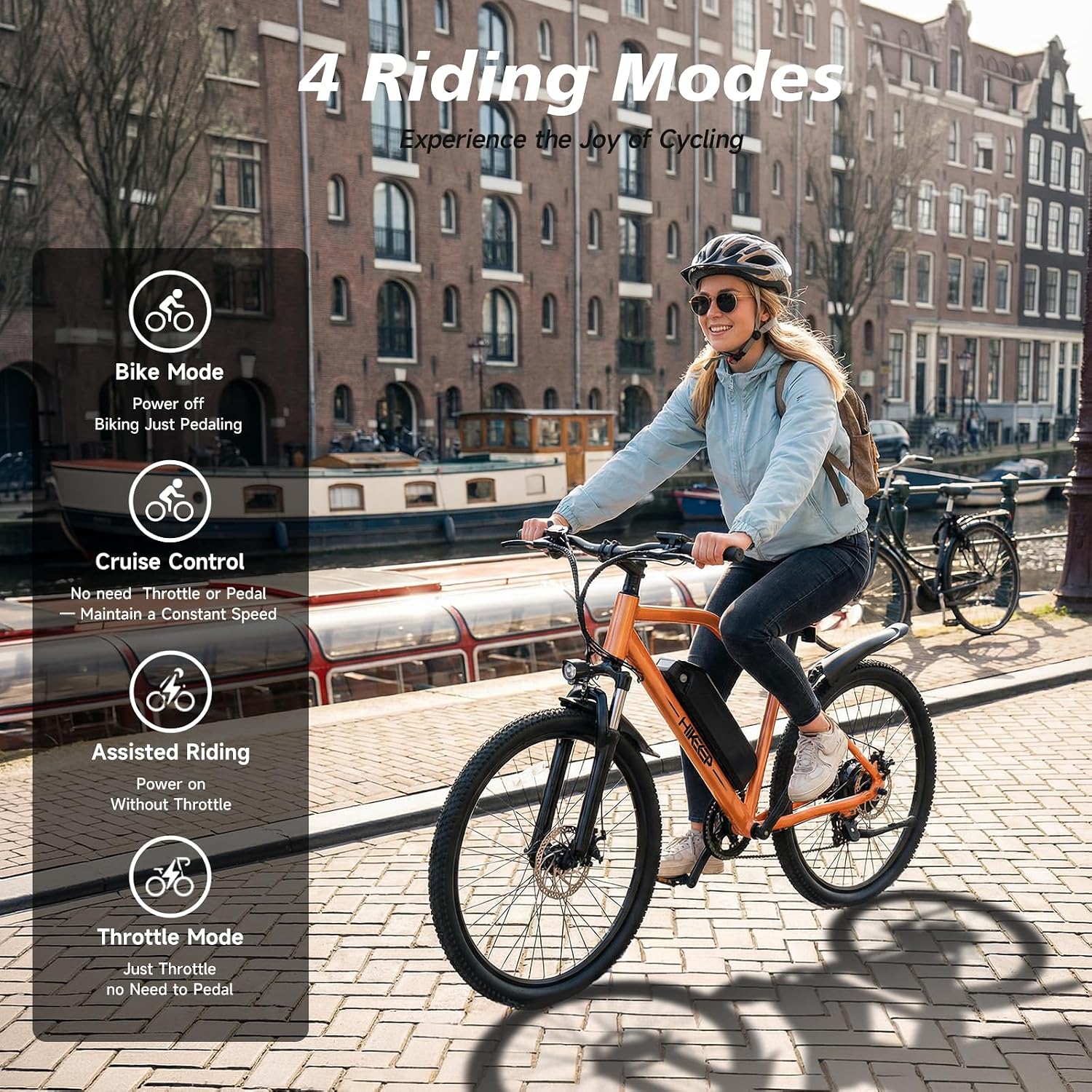 Electric Bike for Adults - 26' Ebike, 48V/7.8AH/15.6AH/25Ah Battery, 20-40MPH, Full Suspension, LCD Display, Adjustable Seat & Heavy-Duty 330lbs E-Bike