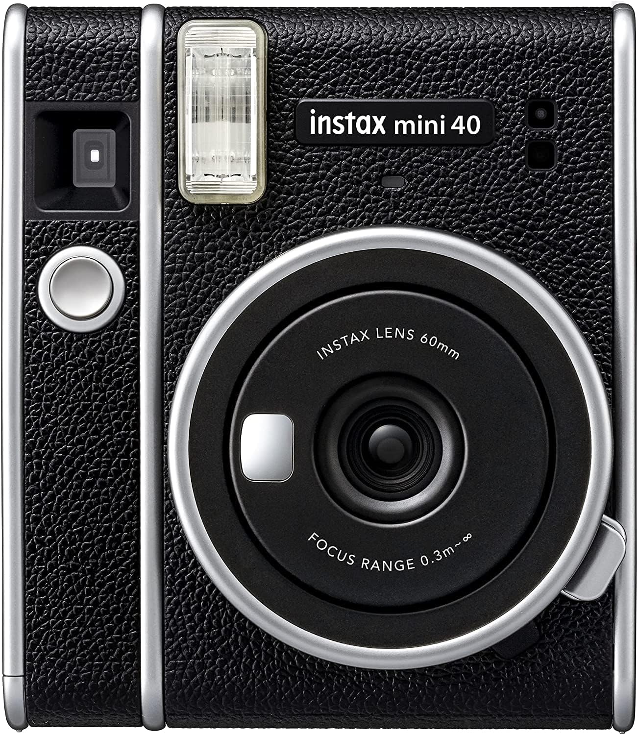 Fujifilm Instax Mini 40 Instant Film Camera with Built-in Selfie Lens, Auto Exposure, Auto Shutter Speed, Easy to Use, Stylish and Classic Design Polaroid Cameras for Pro or Beginners (Renewed)