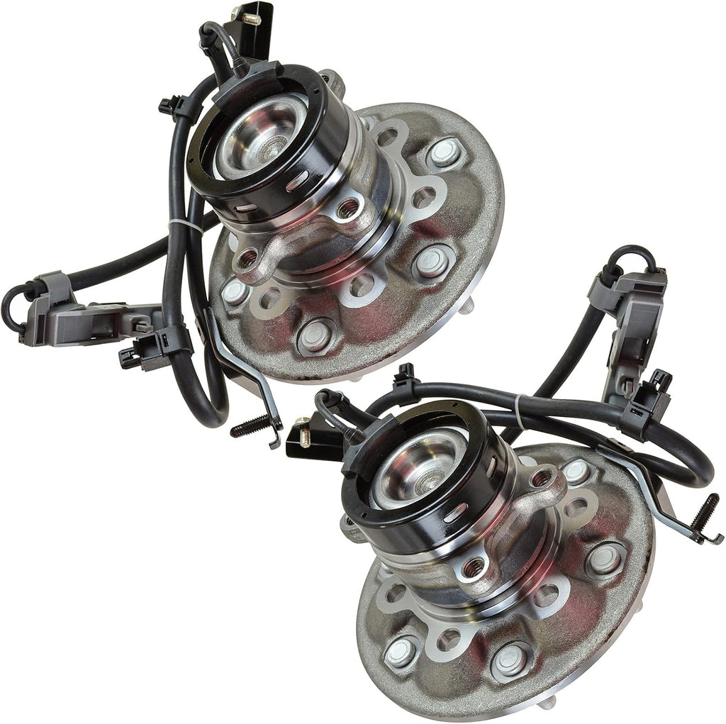 TRQ Front Left and Right Wheel Bearing and Hub Assembly Set 2 Piece Compatible with 04-08 Chevrolet Colorado RWD 04-05 GMC Canyon SLE RWD 06-08 Canyon RWD 2006 Isuzu i-280 07-08 i-290 07-08 i-370 RWD