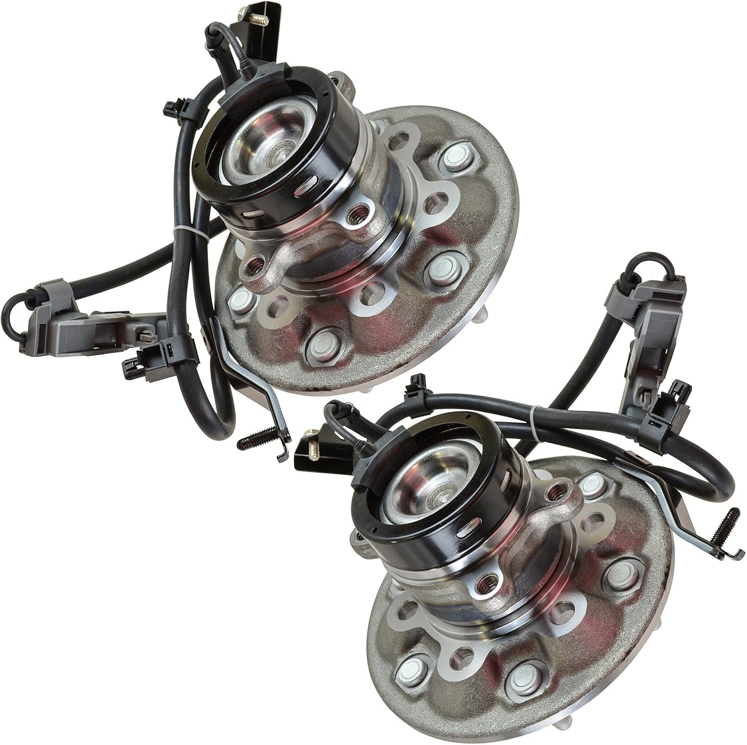 TRQ Front Left and Right Wheel Bearing and Hub Assembly Set 2 Piece Compatible with 04-08 Chevrolet Colorado RWD 04-05 GMC Canyon SLE RWD 06-08 Canyon RWD 2006 Isuzu i-280 07-08 i-290 07-08 i-370 RWD