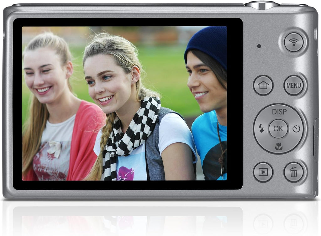 Samsung ST150F 16.2MP Smart WiFi Digital Camera with 5x Optical Zoom and 3.0' LCD Screen (Silver)