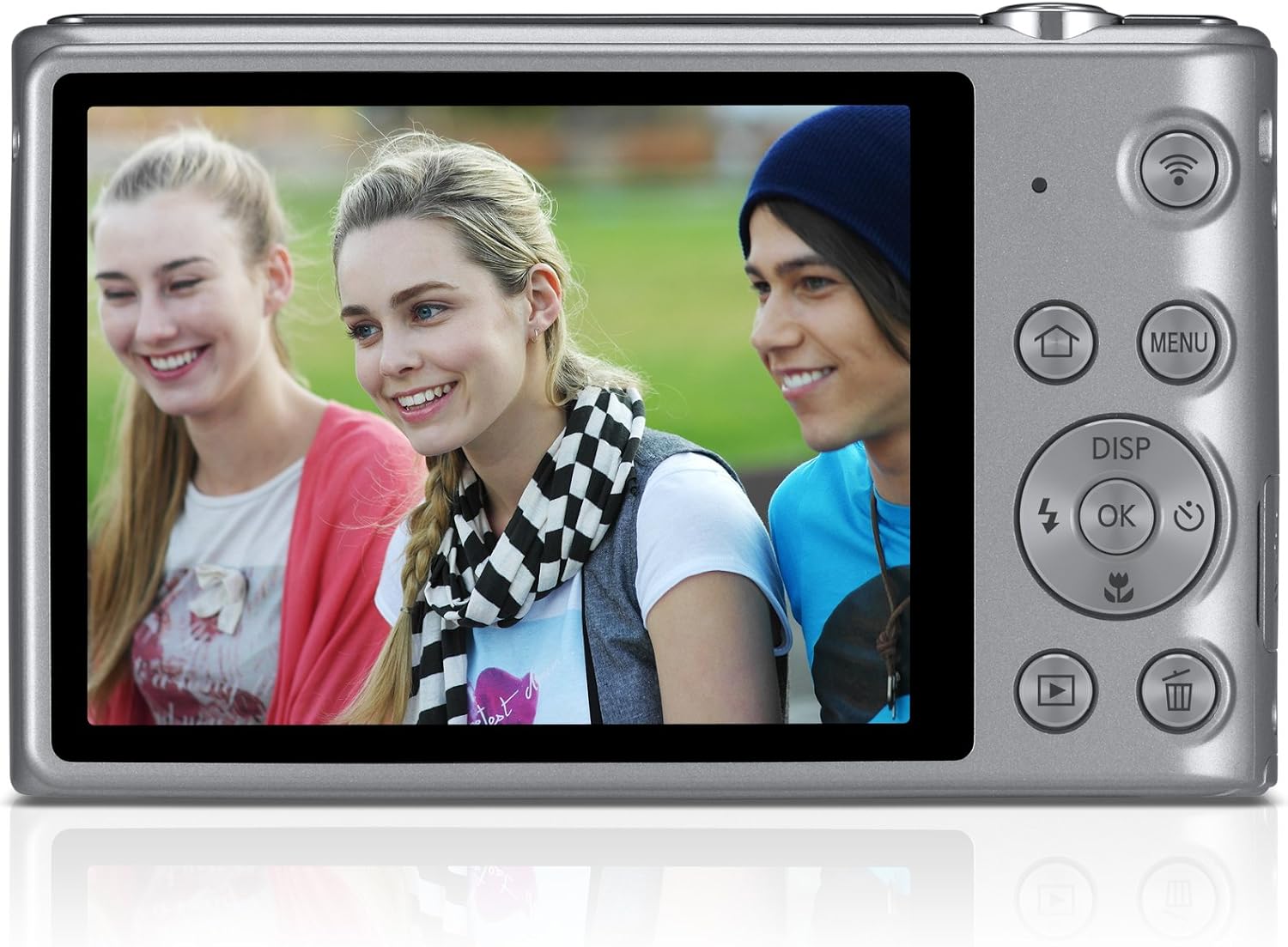 Samsung ST150F 16.2MP Smart WiFi Digital Camera with 5x Optical Zoom and 3.0' LCD Screen (Silver)