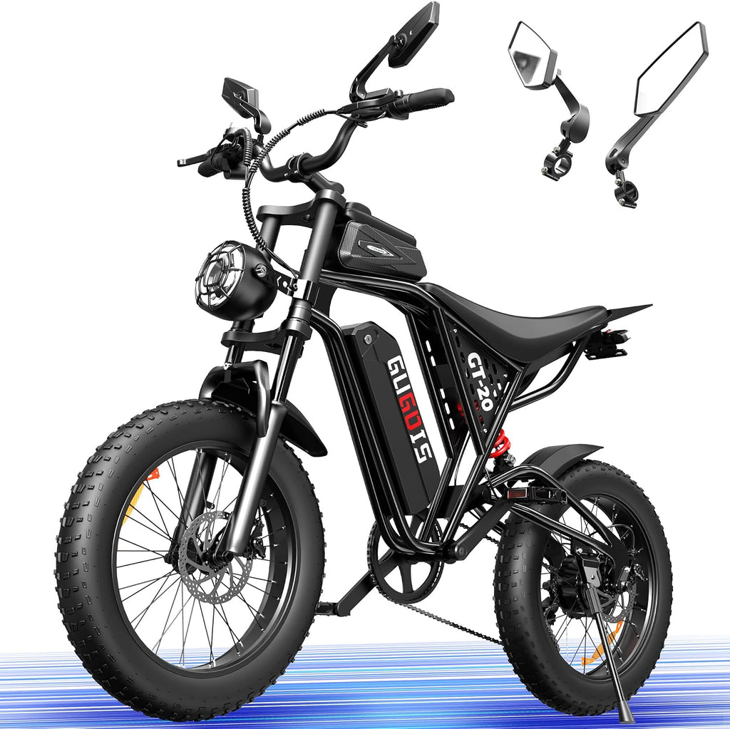 Electric Bike for Adults,1000/1500W, 30/35MPH, 48V 15.6/20AH Battery, Max 30-60 Miles Electric Dirt Bike, 20' Fat Tire Ebikes, UL2849&GCC Certified Electric Motorcycle for Mountains, Snow, Sand, Road