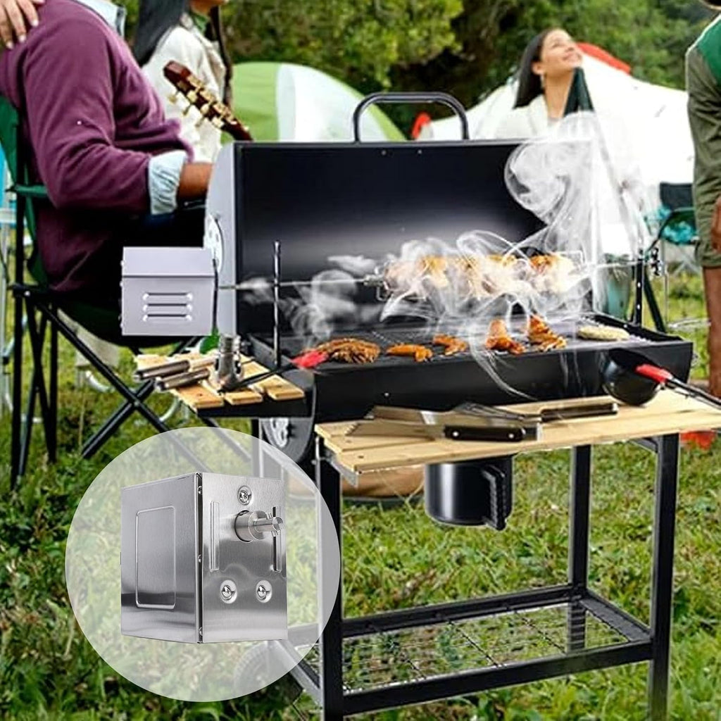 Grill Rotisserie Motor, SUS 45W 200 to 250kg Torsion Electric Barbecue Motor Replacement Grill Roast Meat Motor BBQ Rotisserie Motor for Grill 100 to 240V(US Plug)