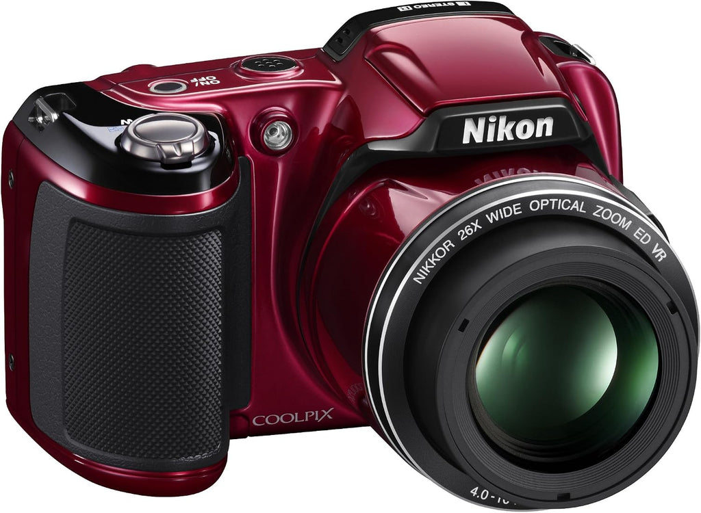 Nikon COOLPIX L810 16.1 MP Digital Camera with 26x Zoom NIKKOR ED Glass Lens and 3-inch LCD (Red) (OLD MODEL)