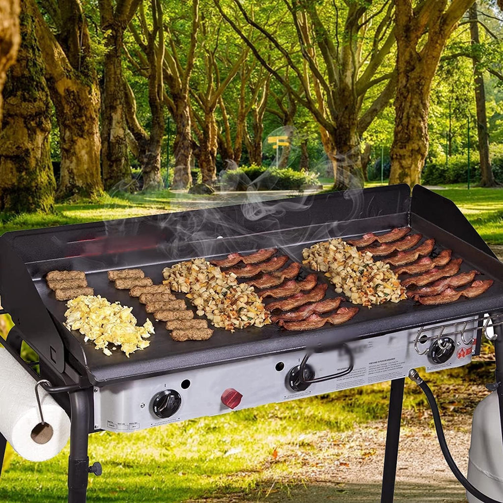 Cast Iron Griddle for Camp Chef 3 Burner Stove, 16' Flat Top Griddle Accessories for Camp Chef Cooking Systems GB90D TB90LW TB90 TB90LWG TB90LWG15 SPG90B CCH3