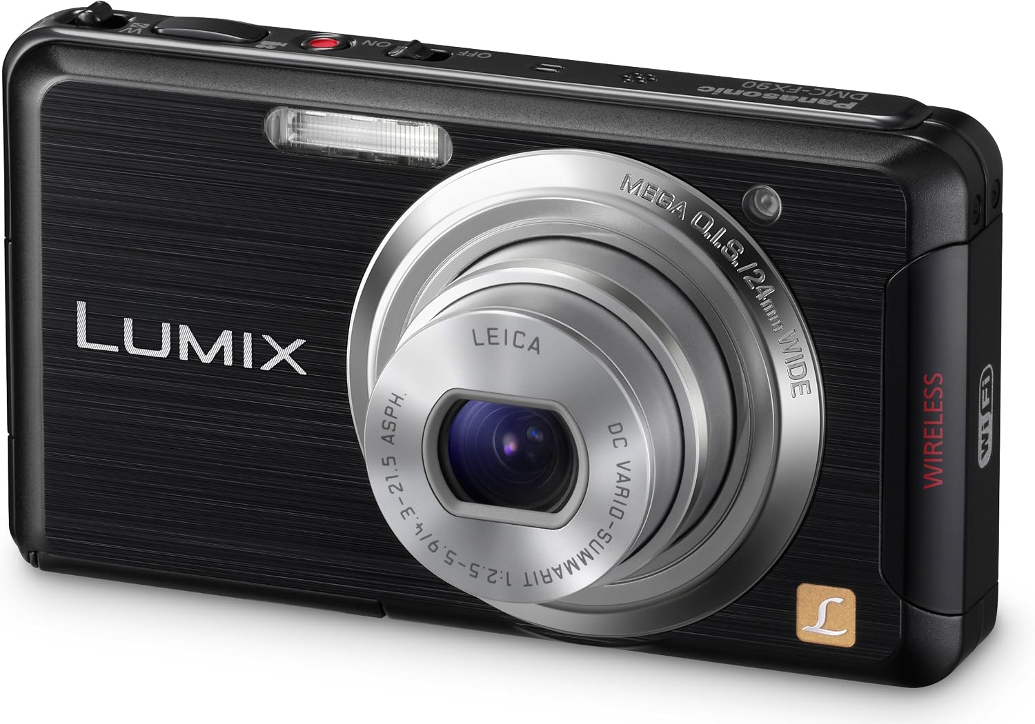 Panasonic DMC-FX90K 12.1 MP Digital Camera with 5x Optical Zoom and Touchscreen (Black)