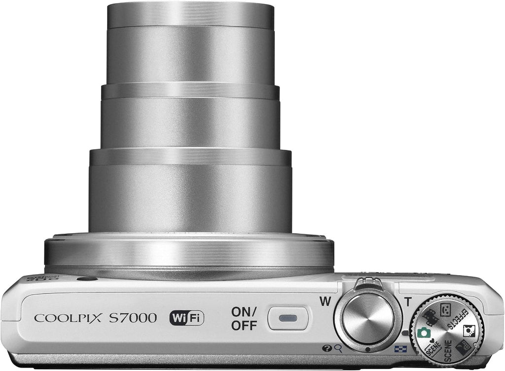 Nikon COOLPIX S7000 Digital Camera (White) - International Version (No Warranty)