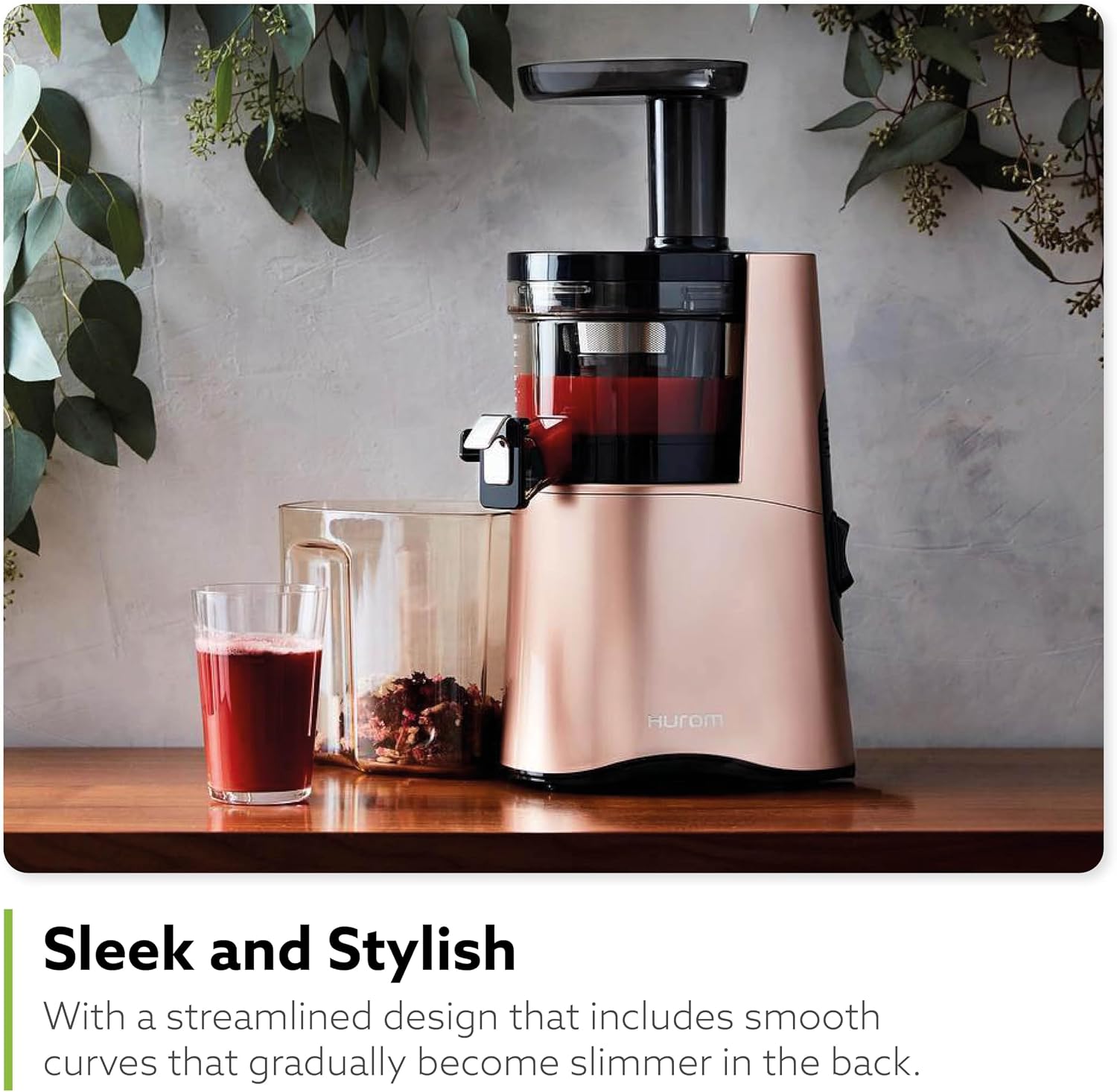 Hurom H-AA Slow Juicer, White | High Yield | Quiet 150 Watt Motor | BPA Free | 500ml (16.9oz) Chamber | Slow Squeeze | Quick & Easy Assembly | Cold Press Masticating Juicer