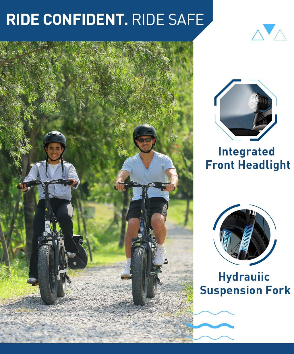 Hiboy EX6F Foldable Ebike for Adults, Built-in Phone Holder, 750W Peak, 20x4.0 Fat Tires, Removable 48V Battery, Hydraulic Fork, 7-Speed, Commuting/Outdoor