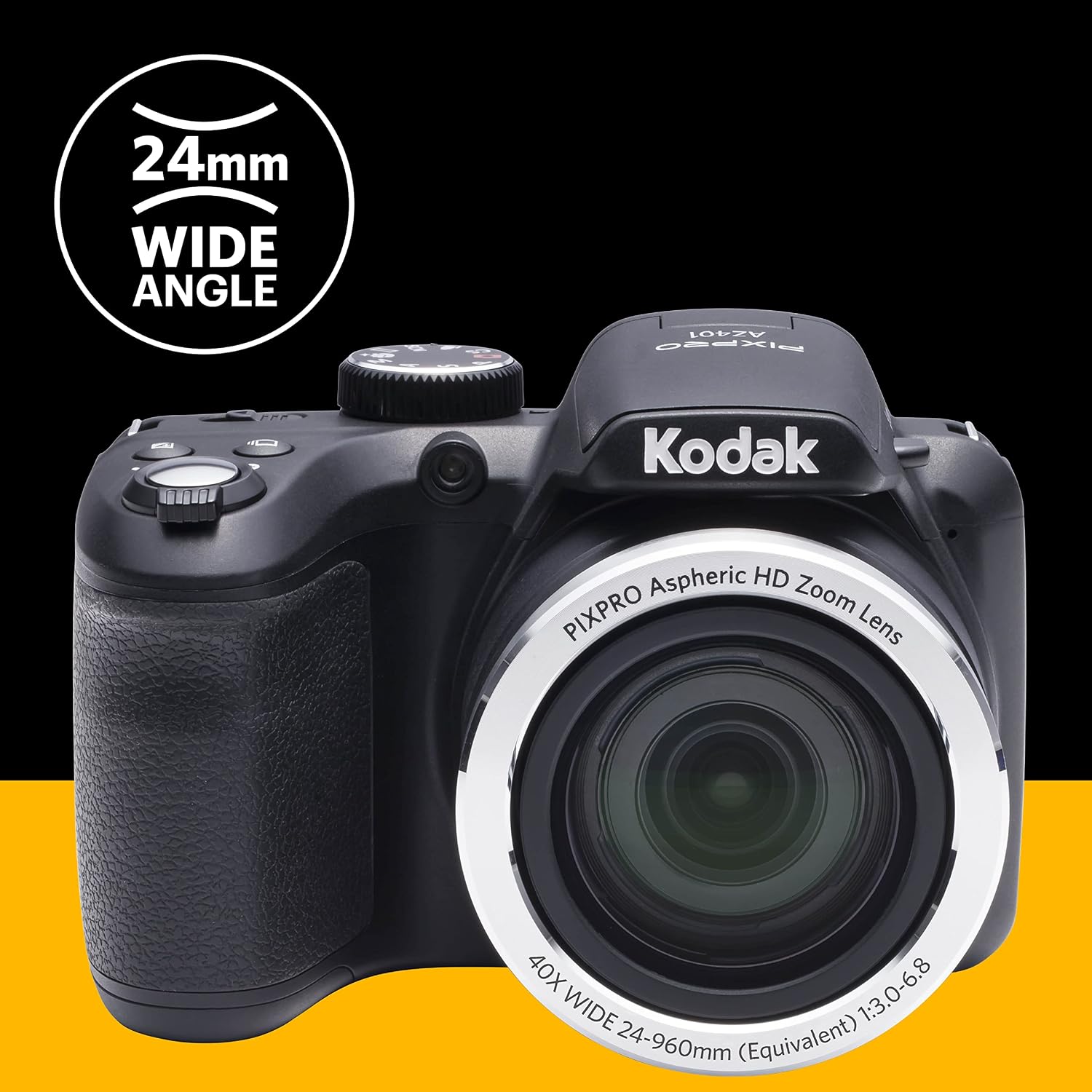 Kodak PIXPRO Astro Zoom AZ401-BK 16MP Digital Camera with 40X Optical Zoom and 3' LCD (Black)