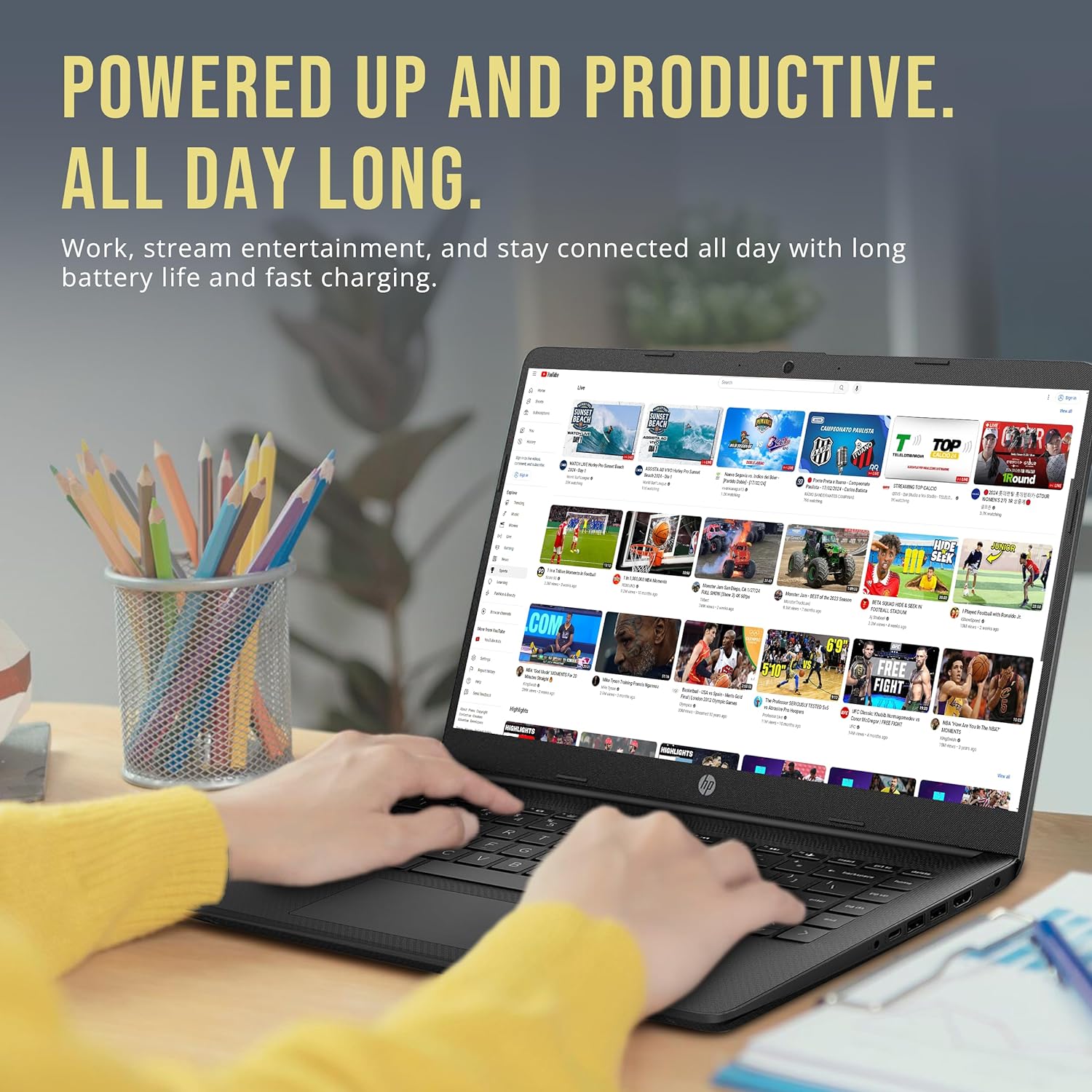 HP Stream 14' HD BrightView Laptop, Intel Celeron N4120, 32GB RAM, 288GB Storage (128GB eMMC + 160GB SSD Docking Station Set), Intel UHD Graphics, HD Webcam, Wi-Fi, 1 Year Office 365, Win 11 S, Black