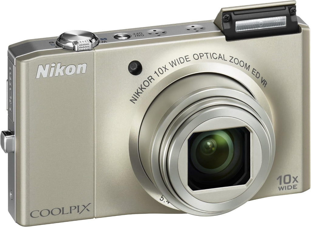 Nikon Coolpix S8000 14 MP Digital Camera with 10x Optical Vibration Reduction (VR) Zoom and 3.0-Inch LCD (Silver)