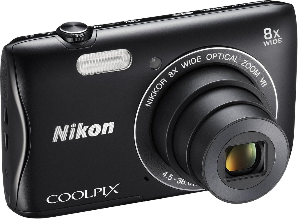 Nikon Digital Camera COOLPIX S3700 Black Optical 8X Zoom 20.05 Million Pixels S3700BK