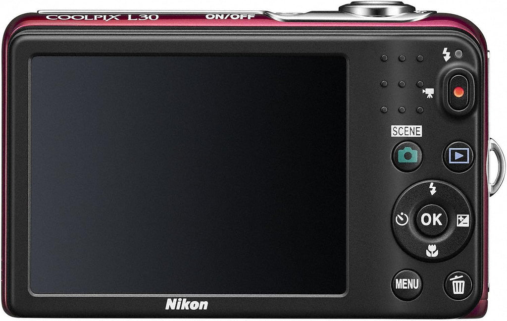 Nikon Digital Camera COOLPIX L30 5 Times Zoom Dry Cell Type red L30RD 20,050,000 Pixels