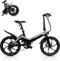 BLAUPUNKT FIENE 20 Inch Folding Electric Bike, Pedal and Throttle Assist, Foldable Step-Through Frame, UL Certified eBike for Adults, Orange/Black