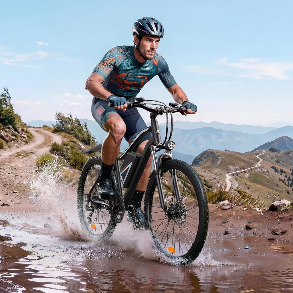Electric Bike - Electric Bike for Adults, 1500w/1000W/750W Peak Motor, Up to 55 Miles, 20MPH EBike, 26'' Tires Lightweight E Bike for Commuting Mountain Road Sand