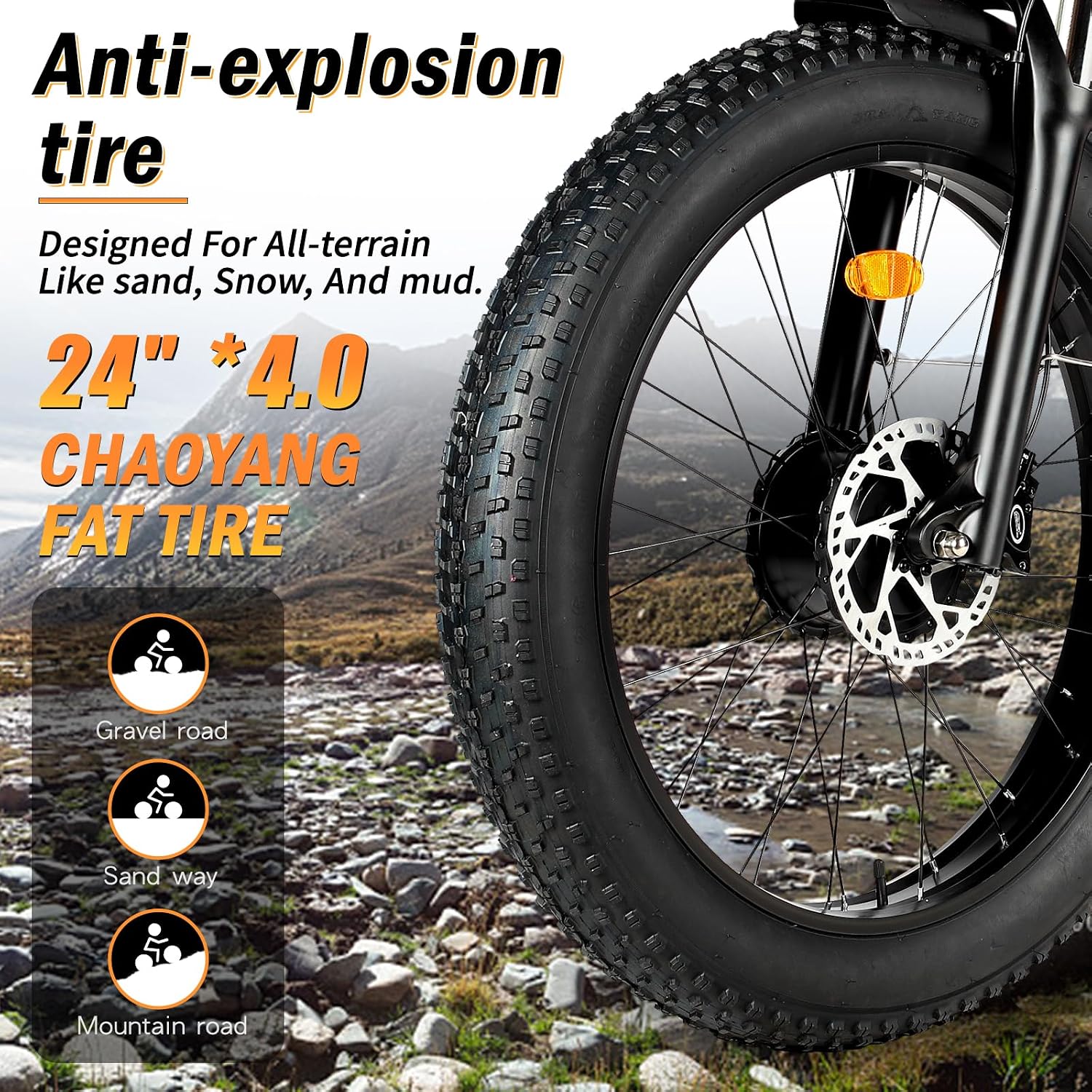 5000w Dual Motor Electric Bicycles, 60V Battery E-Bike with 45 MiIe P-Hour Electric Bike for Adults, 26 Fat Tire Hunting Ebike for All Terrain, Full Suspension Electric Ebike