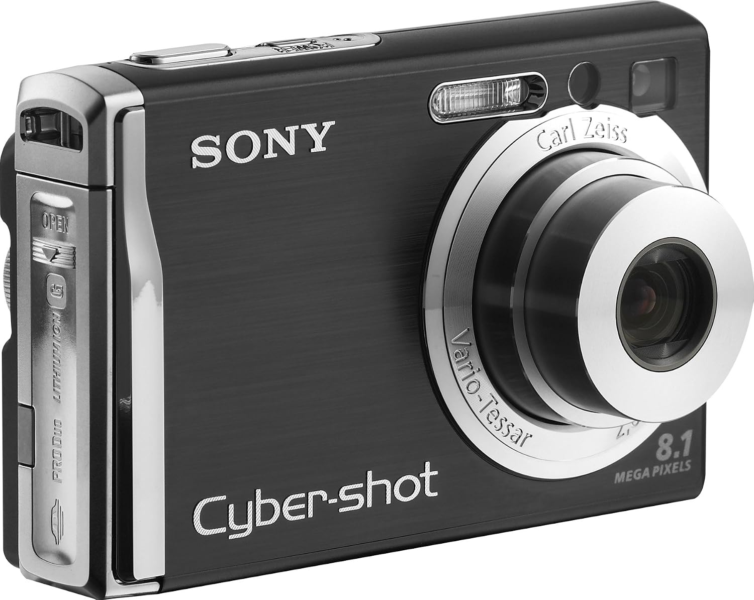 Sony Cybershot DSCW90 8.1MP Digital Camera with 3x Optical Zoom and Super Steady Shot (Black)