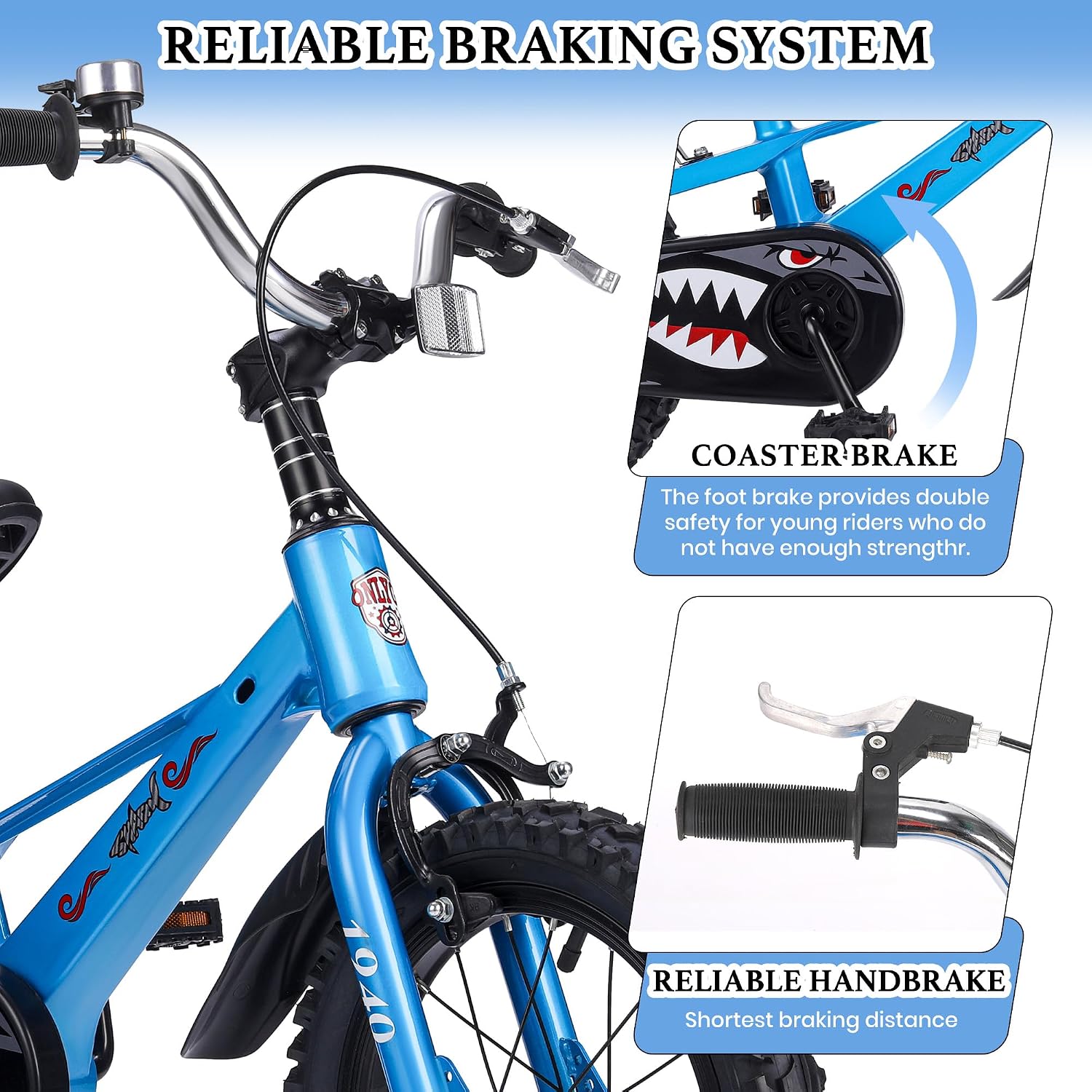 Kids Bike for Boys Ages 3-7, 14-16 Inch Bicycle with Training Wheels, Easy to Assemble, Safe Ride, Vibrant Colors, for Beginner Riders