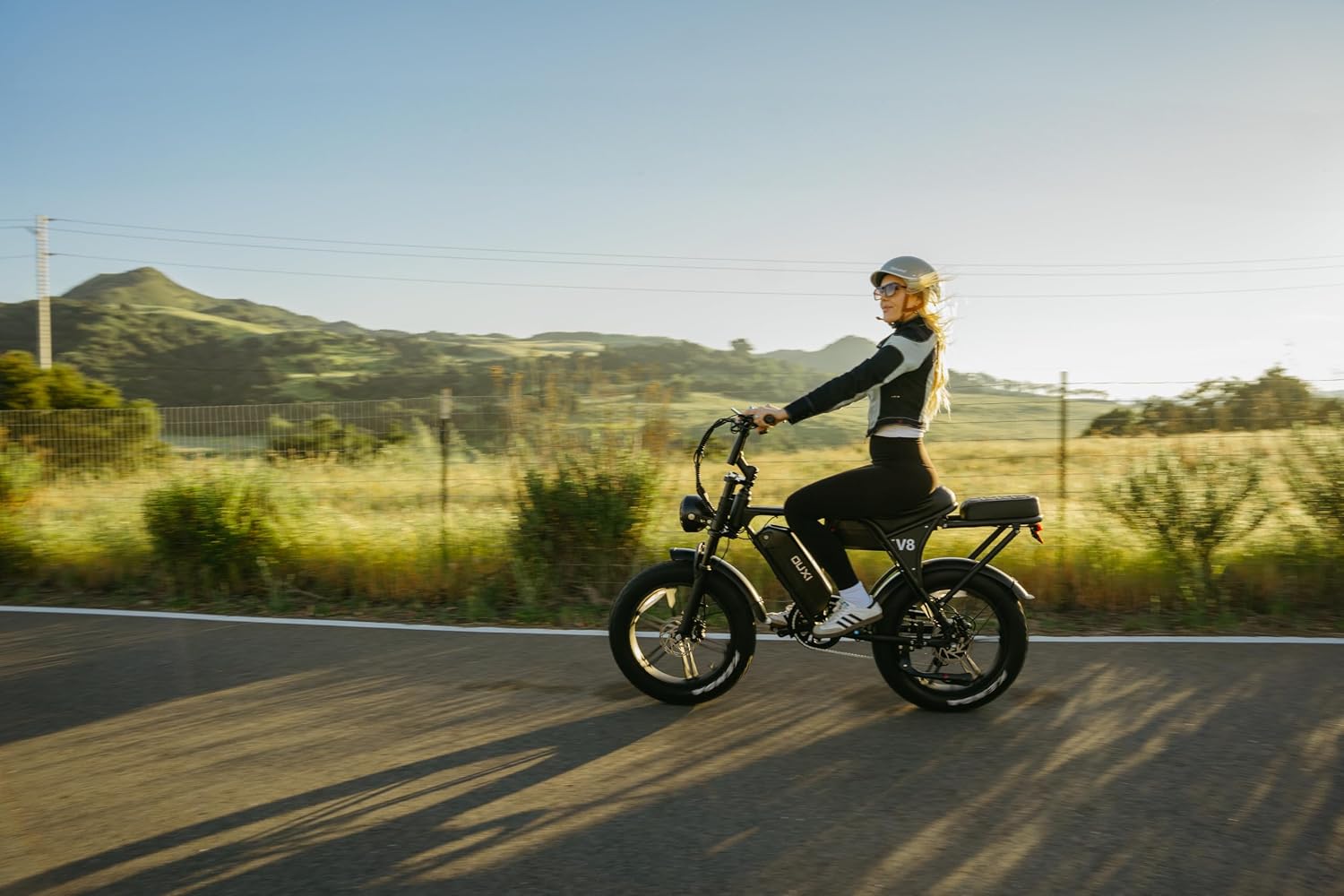 OUXI V8 Series Electric Bike for Adults, Peak 500W/1000W,20/31 MPH, 10.4/15/30 AH Removable Battery, 16''/20' Fat Tire Electric Bike,7-Speed Gear Electric Bicycles,Ebike Moped for Commuting & Off-Road