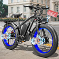9000W Peak AWD-Ebike-Dual-Motor-Electric-Bike for Adults-Men, 52V 1768Wh Dual-Motor-Ebike 42-46M PH-Hunting-Ebike Long Range Dirtbike, 24'*4.0' Fat-Tire-Electric-Bicycle Mountain Bike Snow