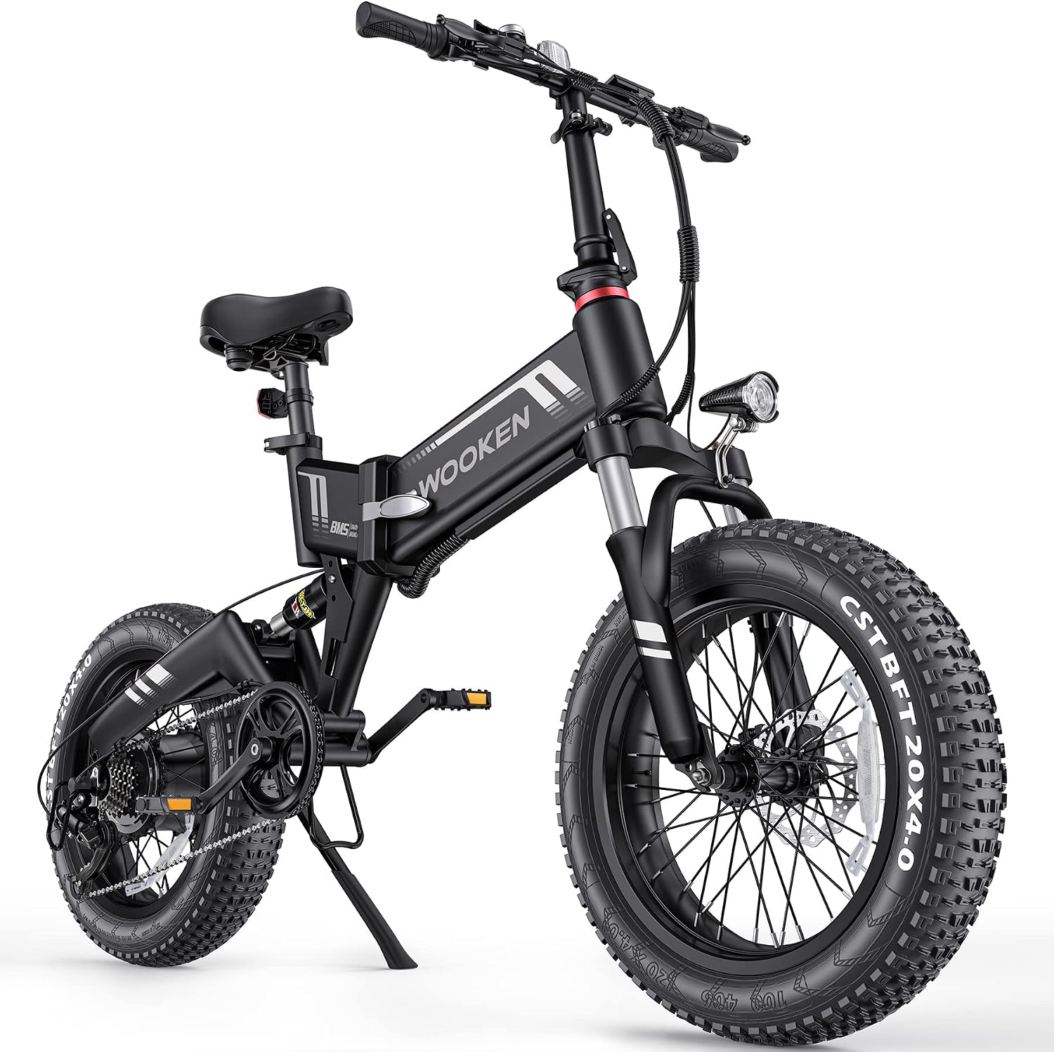 TotGuard Electric Bike,20' Electric Bike for Adults 500W Brushless Motor, 19.8MPH Fat Tire Ebike,Foldable Adult Electric Bicycles with 48V 10Ah Removable Battery,7-Speed,SGS Certified to UL 2849
