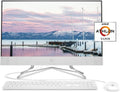 HP 24-inch All-in-One Desktop Computer, AMD Athlon Silver 3050U Processor, 8 GB RAM, 256 GB SSD, Windows 10 Home (24-dd0010, White)