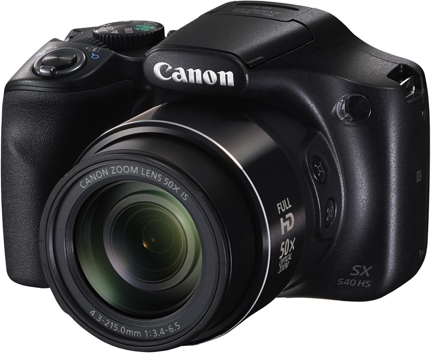 Canon PowerShot SX540 Digital Camera w/ 50x Optical Zoom - Wi-Fi & NFC Enabled (Black) (Renewed)
