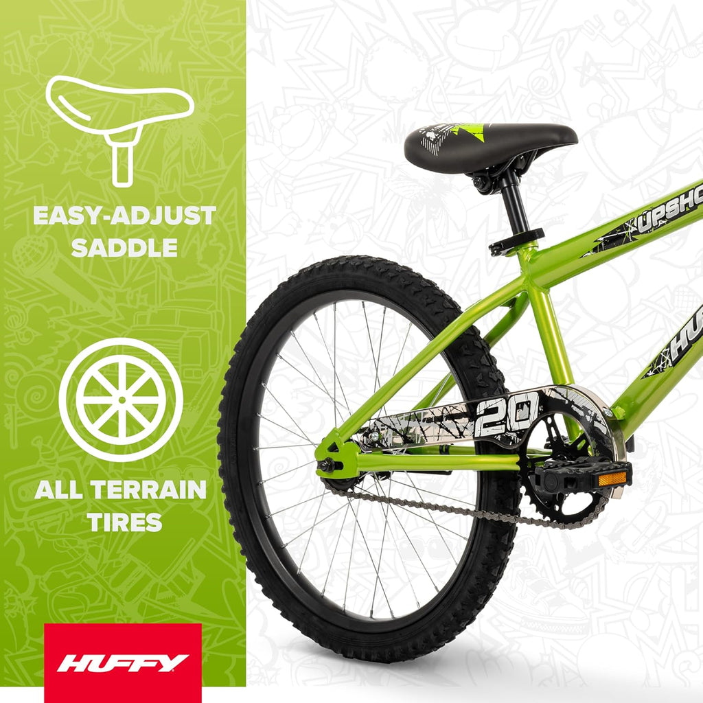 Huffy Upshot 12/16/20 Inch Boy's Bike for Kids, Multiple Color Options Available, Removable Training Wheels, BMX Design, Designed for Growth, Durable Construction, EZ Build Assembly