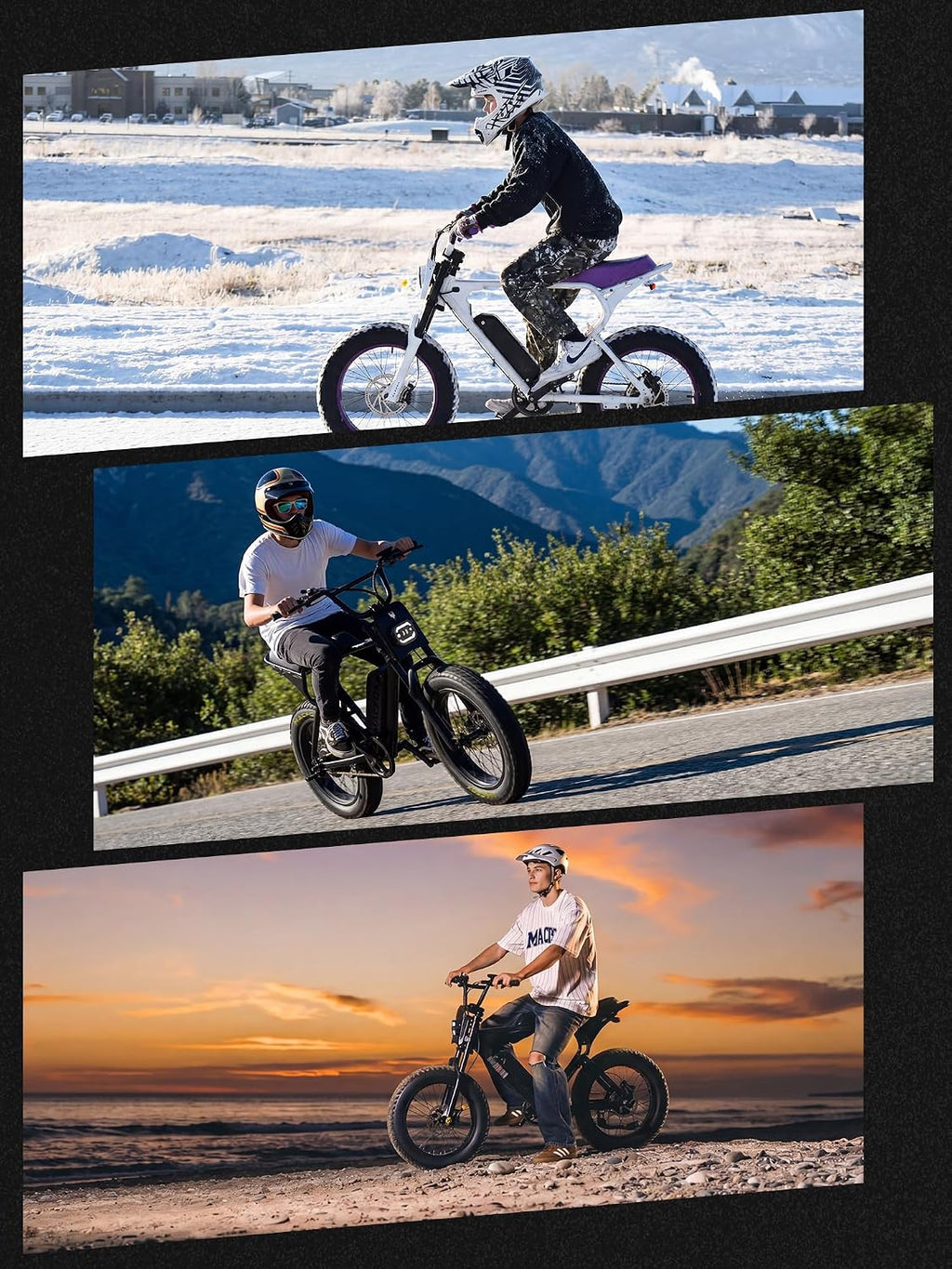 MACFOX X1S Electric Bike for Teens & Adults, UL Certified Class 2 Commuter Ebike, Street Legal Retro Fat Tire Cruiser, Safe 20MPH Campus Ride