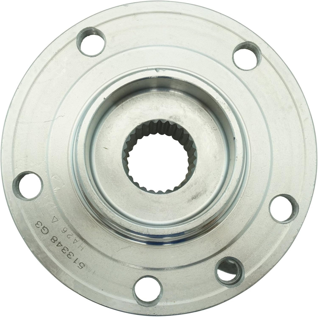 TRQ 2 Piece Front Rear Wheel Bearing & Hub Assembly Set Compatible with 2013-2016 Dodge Dart