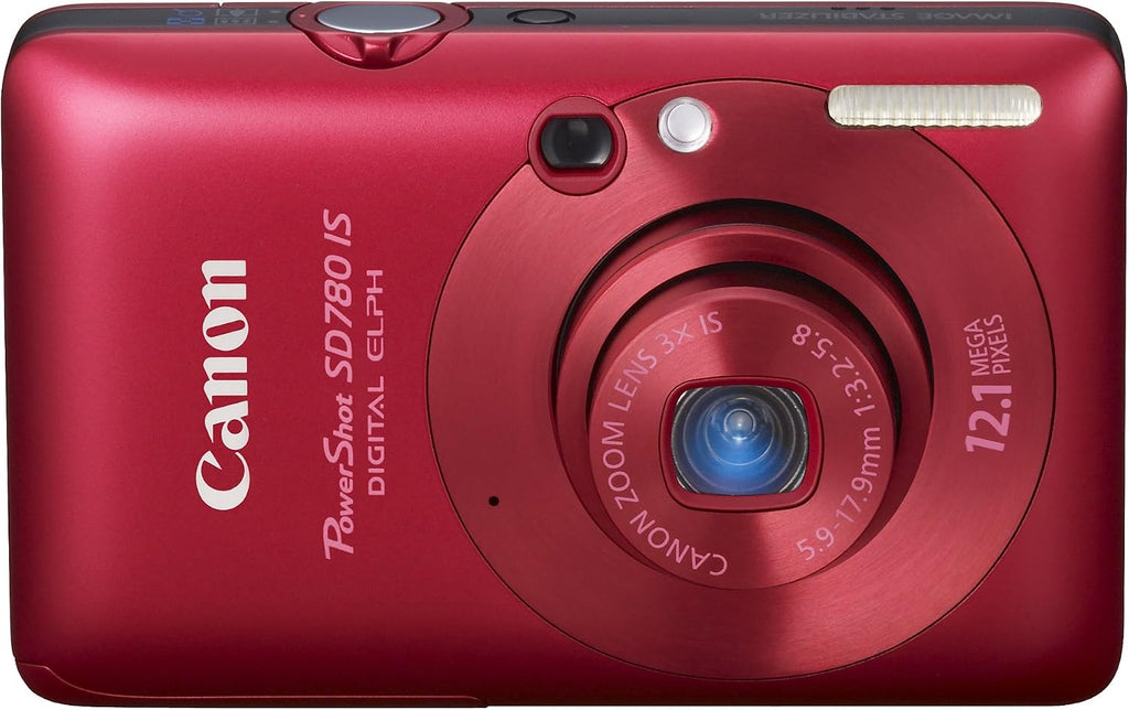 Canon PowerShot SD780IS 12.1 MP Digital Camera with 3x Optical Image Stabilized Zoom and 2.5-inch LCD (Deep Red)