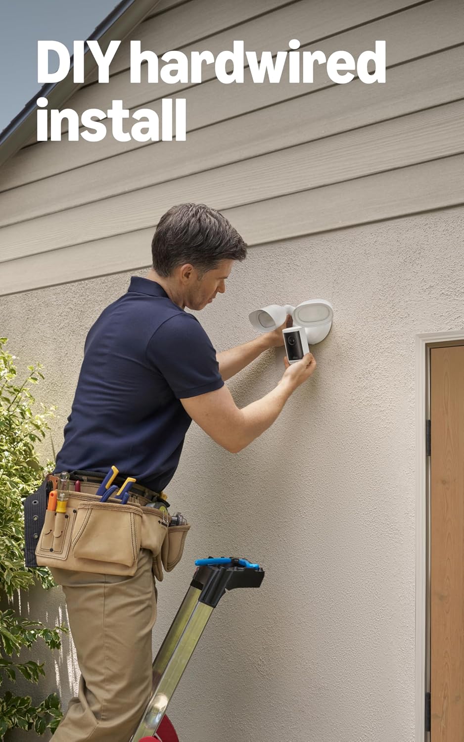 Ring Floodlight Cam Pro, Wired (newest model), Home or business security, Retinal 4K with wide-angle video, 10x Enhanced Zoom, and 2000 Lumen Floodlights, Black