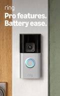 Ring Battery Doorbell Pro, Home or business security, Two-Way Talk with Audio+, 3D Motion Detection, and 1536p HD+ Head-to-Toe Video