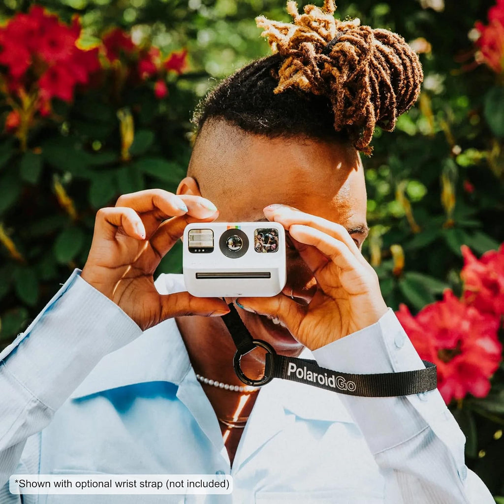 Polaroid Generation 2 Go Instant Mini Camera Starter Set, White with 32 Polaroid Go Color Instant Film Bundle, Lumintrail Lens Cleaning Cloth