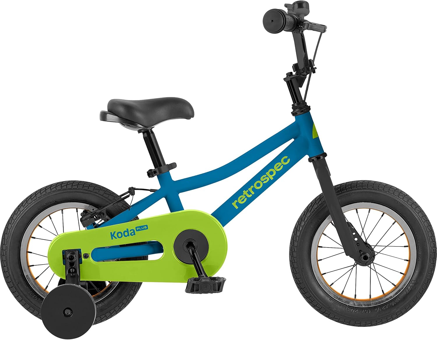Retrospec Koda Plus Kids Bike for Boys & Girls Ages 2-3 Years - Children's Bicycle, Adjustable Seat & Handlebars, Removable Training Wheels, Front Hand Brakes, Rear Coaster Brake & Safety Bell