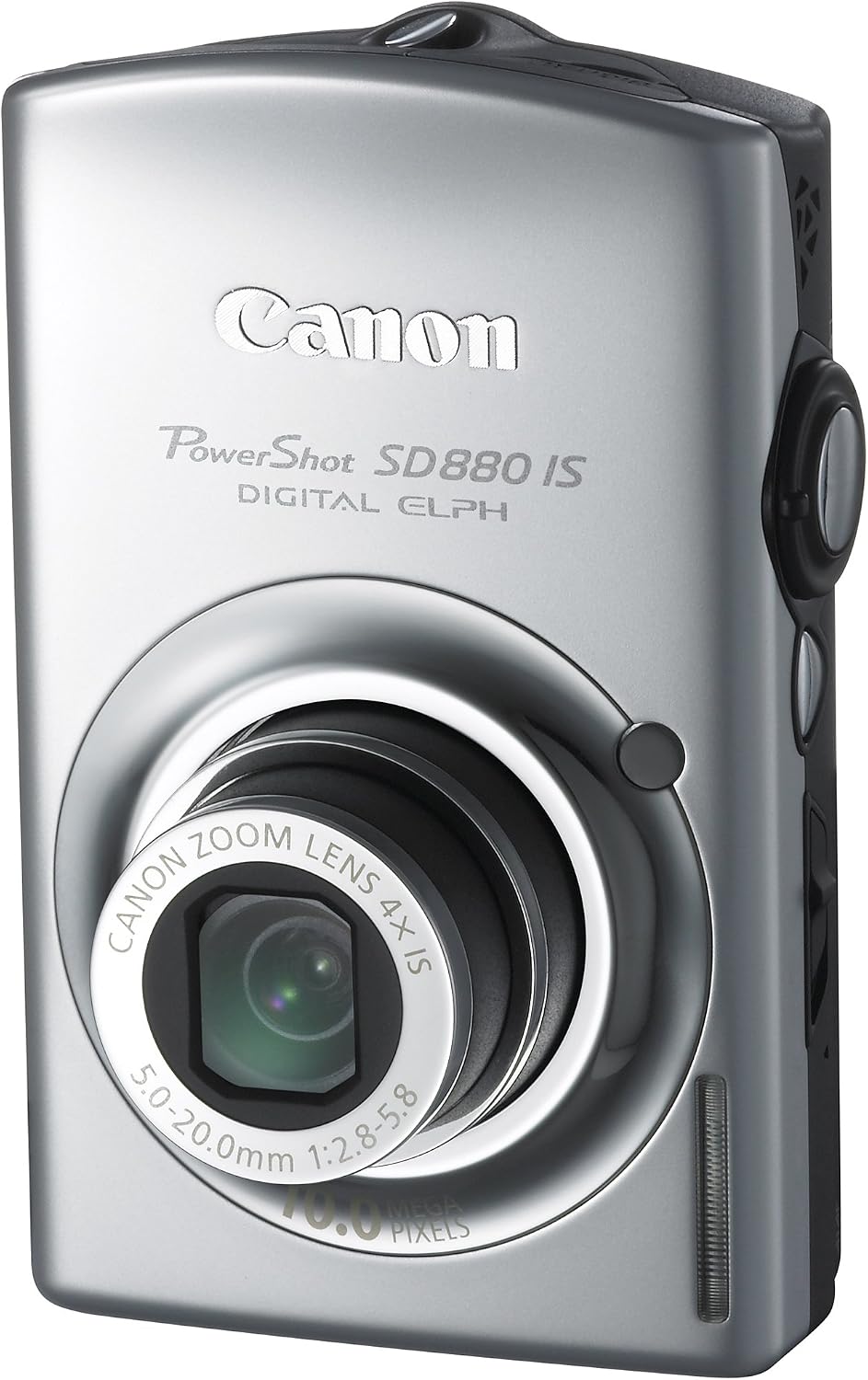 Canon PowerShot SD880IS 10MP Digital Camera with 4x Wide Angle Optical Image Stabilized Zoom (Silver)