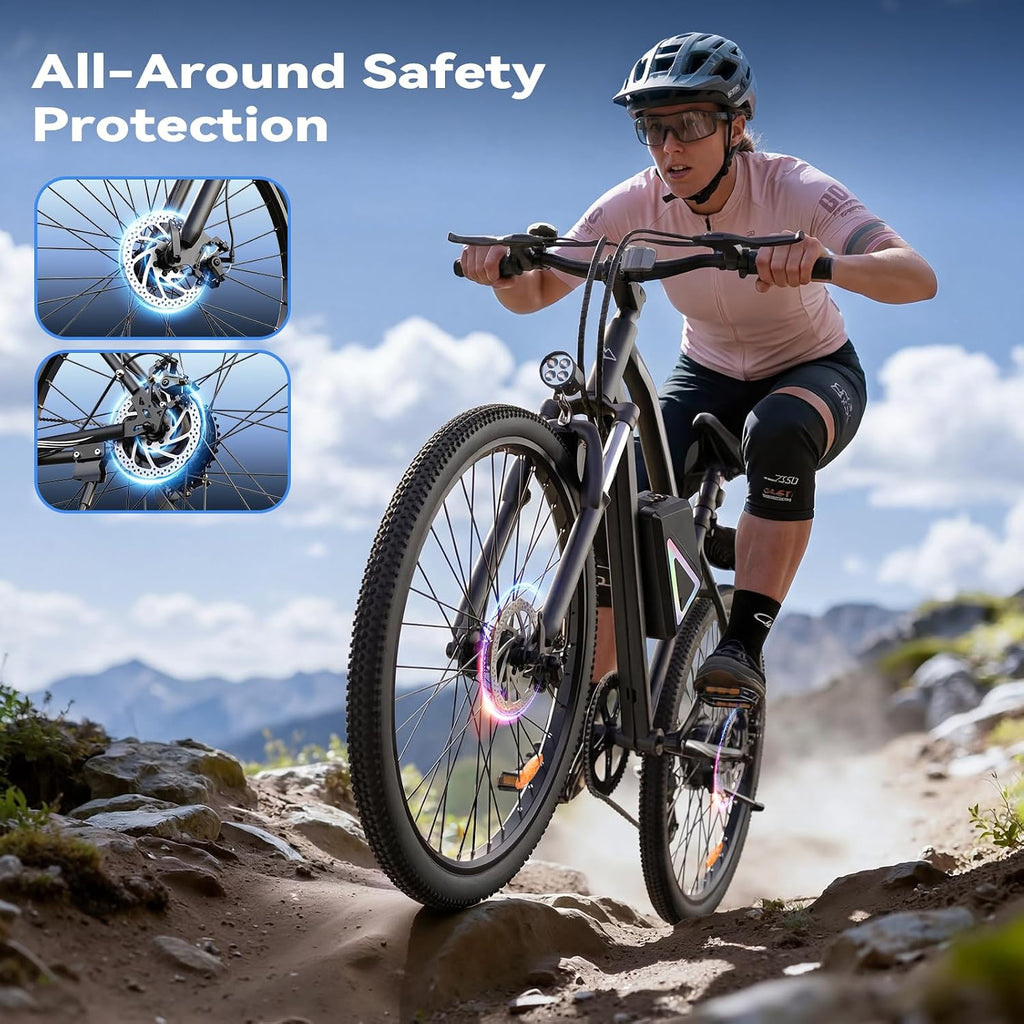 Electric Bike - 750W/1000W/1500W Motor Electric Bicycle, 20MPH, 55/70/80 Miles, Removable Battery, Shock Absorber, 5 Speed E Bike, 26' Tire Commuter Electric Bicycle for Adults