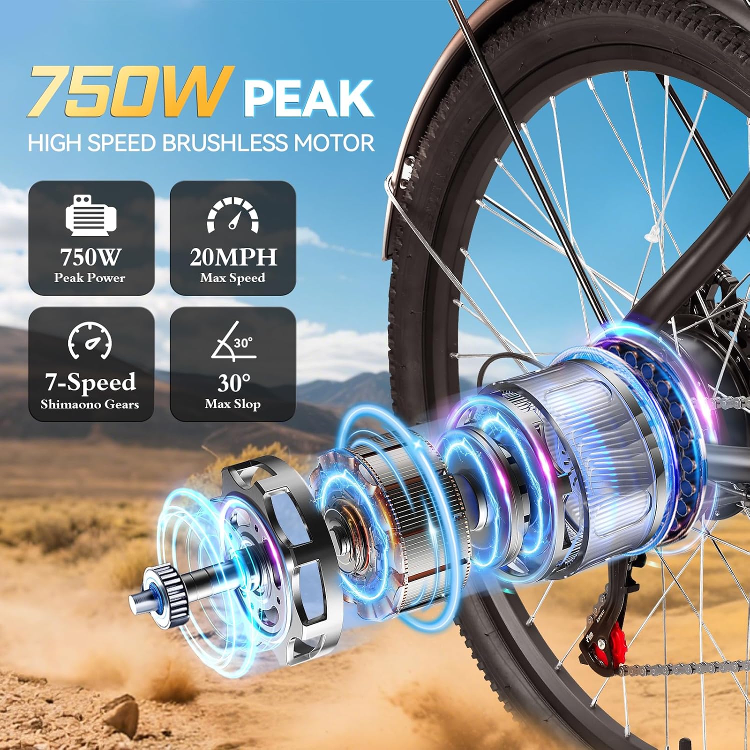ZNH Electric Bike for Adults with 1000W Motor & 624/940.8 Wh Built-in Removable Battery, 70Miles 25 MPH Step Thru Electric Bicycle, 24'/26' Commuter E Bikes with 7-Speed, UL 2849 Certified