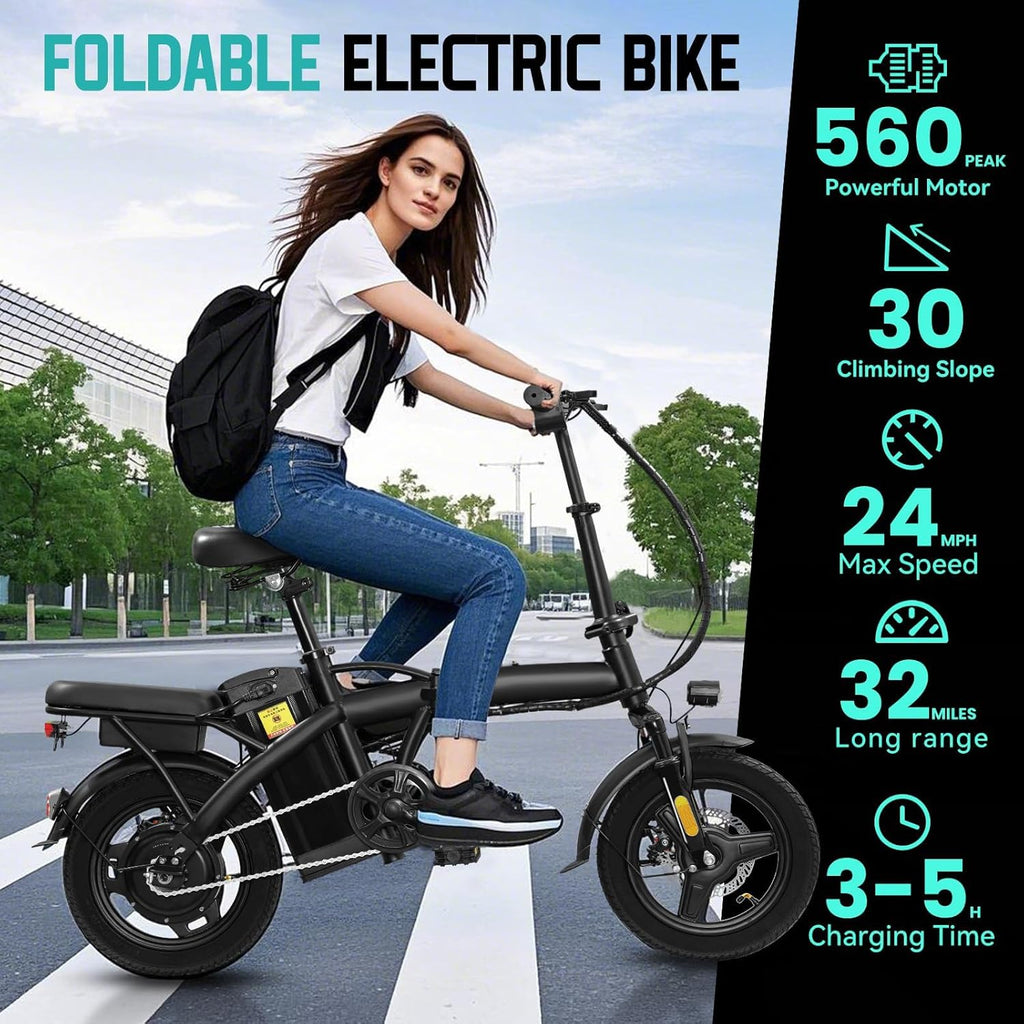 LELEKUAI Electric Bike for Adults, 1200W Peak Motor Commuter Ebike, 20-28MPH Speed, 32 Miles Range, Removable Waterproof Battery, Dual Disc Brakes Electric Bicycle, UL 2849 Certified