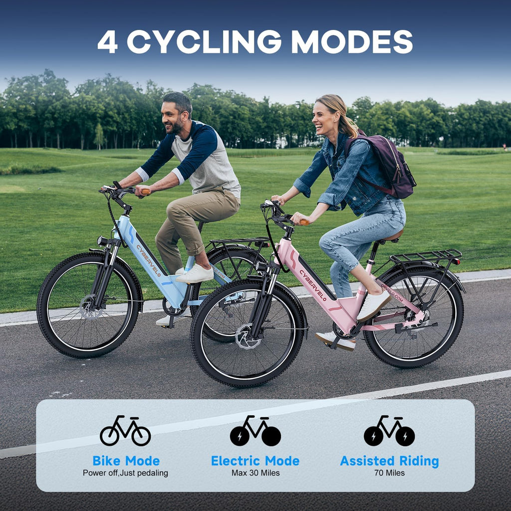 YorkE 26' Electric Bike for Adult,1000W Peak, up 80 Miles Removable Battery Ebike,Adult Electric Bicycles for All Terrain,Men Women E Bike, 7-Speed