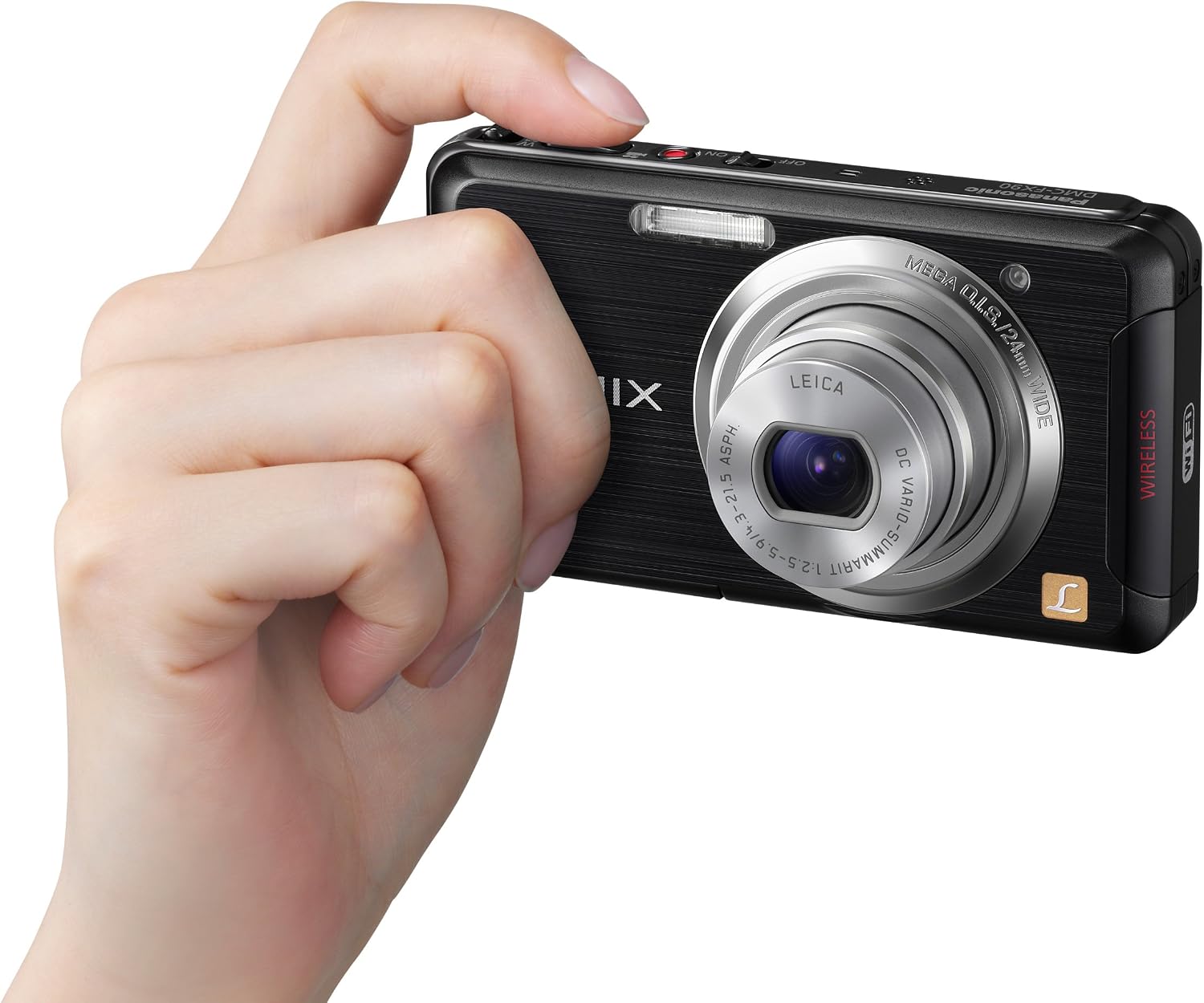 Panasonic DMC-FX90K 12.1 MP Digital Camera with 5x Optical Zoom and Touchscreen (Black)