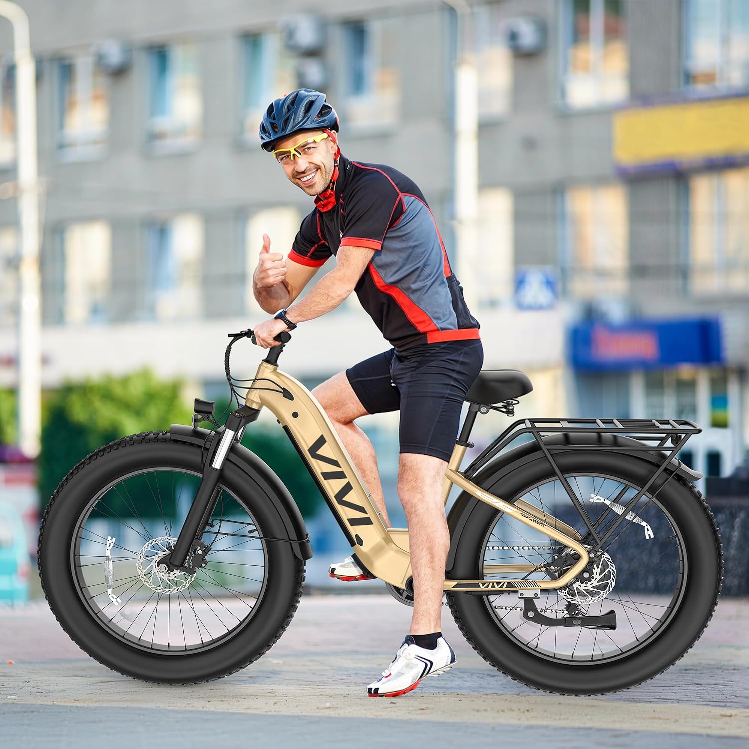 Vivi ACE07 Electric Bike for Adults, 26' x 4.0 Fat Tire Ebike, 750W Motor Electric Bike, 19.8MPH Ebikes for Adults with 48V 720WH Removable Battery, 7 Speed, SGS Certified to UL2849