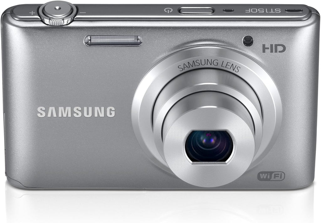 Samsung ST150F 16.2MP Smart WiFi Digital Camera with 5x Optical Zoom and 3.0' LCD Screen (Silver)