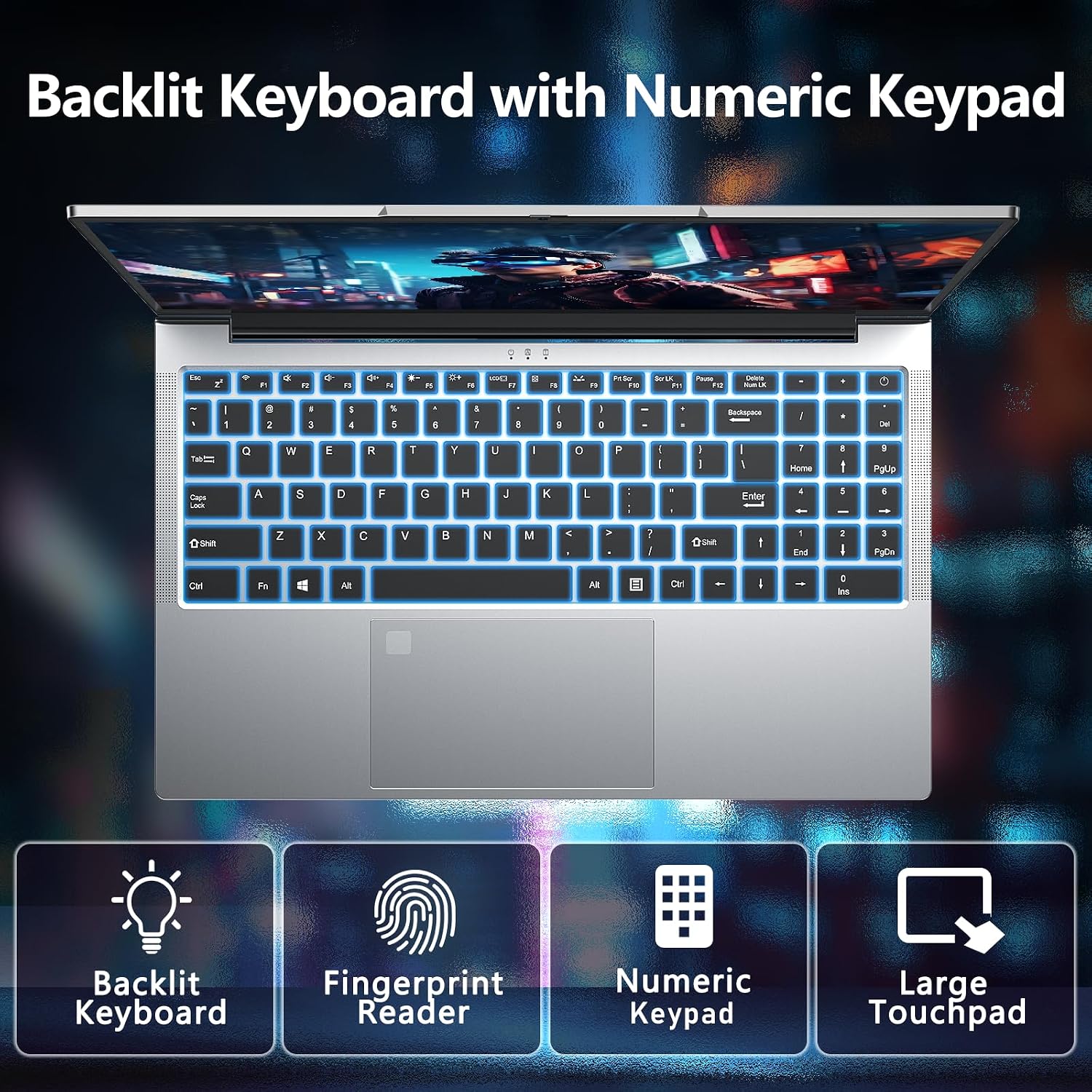 NIAKUN Gaming Laptop, Window 11 Pro Laptop Computer,15.6 Inch Lap Top 2026, 16GB RAM 1TB SSD,i9-11900H 8C/16T Processor(up to 4.9Ghz),UHD Graphics, FHD 1920*1080 Display,WiFi 6,BT5.2,Backlit Keyboard
