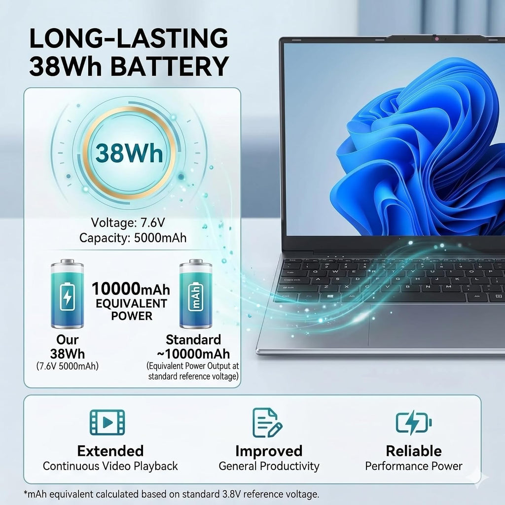 Laptop Computer 15.6 inch, Compatible with Windows 11, Core CPU(Beats Pentium, Celeron), Up to 3.4GHz, 4GB RAM, 128GB SSD, Up to 2TB, 15.6' FHD IPS 1920x1080, for Students, Business